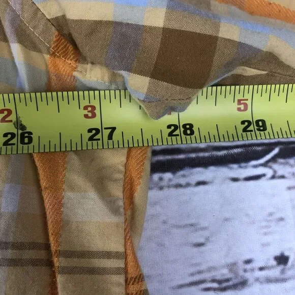 Enyce Shirt Men 3XL Plaid Button Up Short Sleeve Collared Cotton Polyester Shirt - Picture 8 of 10